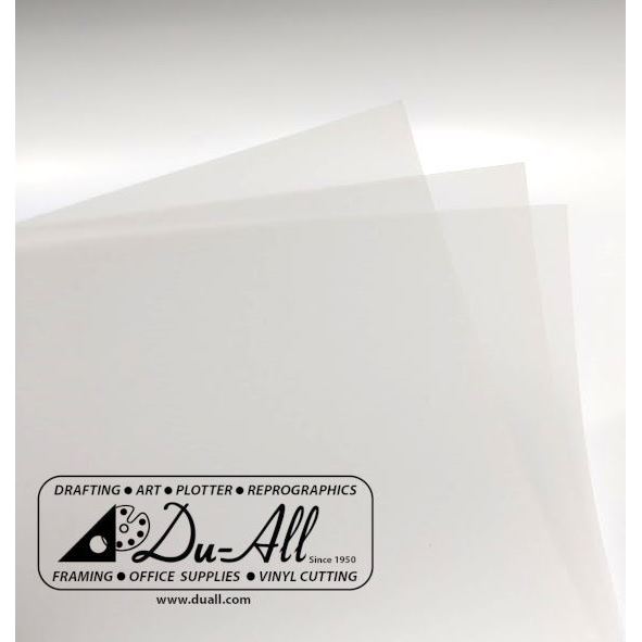 3 Mil Double Matte Xerographic Mylar / Film - 24 x 36 (25 sheets