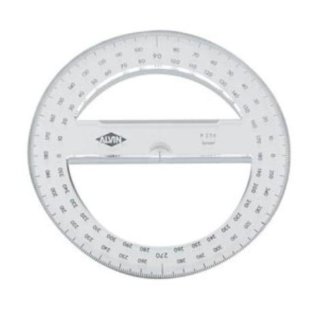 Protractor Circular 6 Inch - Du-All Art & Drafting Supply