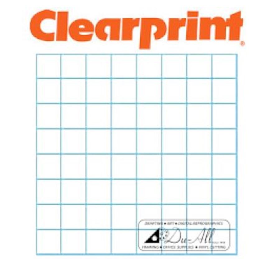 Clearprint Gridded Vellum 8x8 Fade-Out 30x20 Yards #10102139