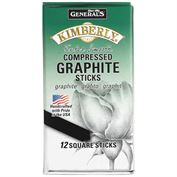 General's Compressed Graphite Thin Sticks by Kimberly 2B - Qty 12