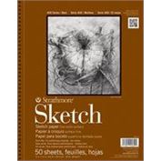 Strathmore 400 Series Sketch Pad Spiral 455 11" X 14" SB- 50 sheets