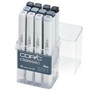 Copic Sketch Marker 12-Color Cool Gray Set