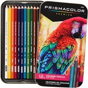 Prismacolor Colored Pencil Set of 12 in a Tin