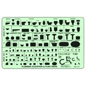 Timely Template Plumbing Elevation & Plan View 1/4" & 1/8" Scale