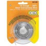 OOK Picture Hanging Wire, Steel Galvanized Wire - 18 Gauge, 50 ft