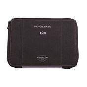 Global Art Pencil Case Canvas Holds 120 Count Black