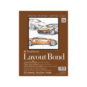 Strathmore 400 Series Layout Bond Paper Pad 9" X 12" 50 Sheets