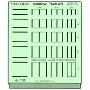 Timely Template Casement Traverse Windows 1/4" Scale