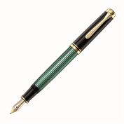 Pelikan Souveran M800 Black/Green Fountain Pen Broad