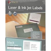 Maco File Folder Labels 2/3" x 3-7/16" Black
