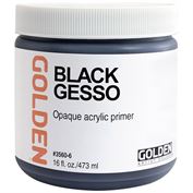 Golden Acrylic Gesso 16oz Black