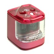 Jakar Battery Powered 2-Hole Pencil Sharpener (Red)