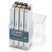 Copic Sketch Marker 12-Color Warm Gray Set