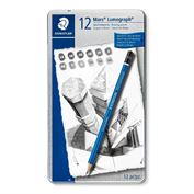 Staedtler Pencil Lumograph Designer Set 12 Degree 6B-4H Staedtler Pencil Lumograph Designer Set 12 Degree 6B-4H